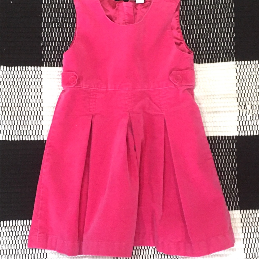 Easter Gap kids girl pink velour dress -size 2 toddler - pink velvet